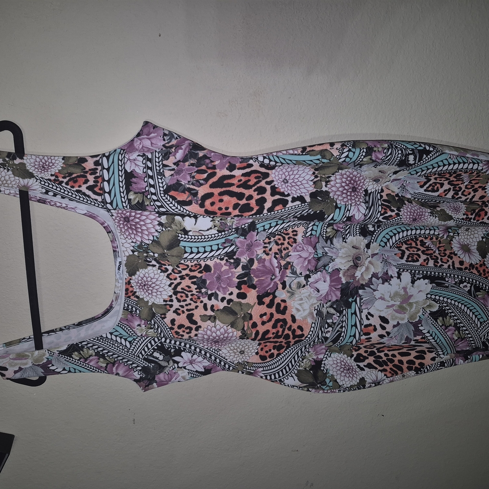 Fashion Nova Multicolor Floral and Animal Print Dress